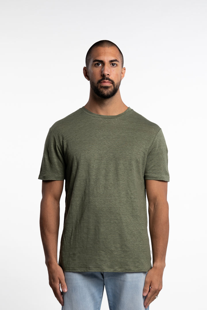 Coma Linen Tee Olivine