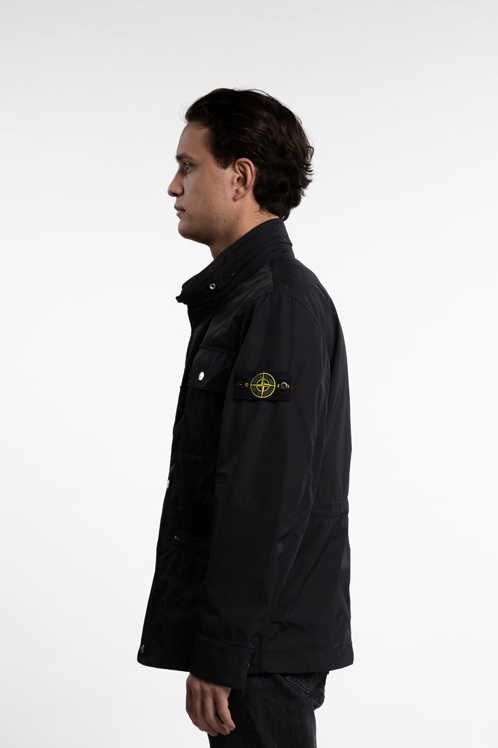 Micro Twill Field Jacket Black