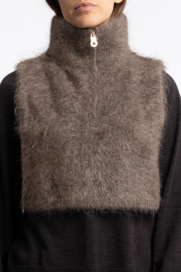 Belinda Chunky High Neck- Brown