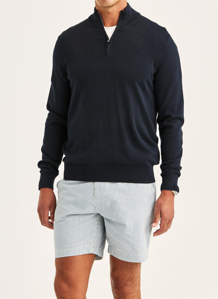 Riley Half Zip Old Blue