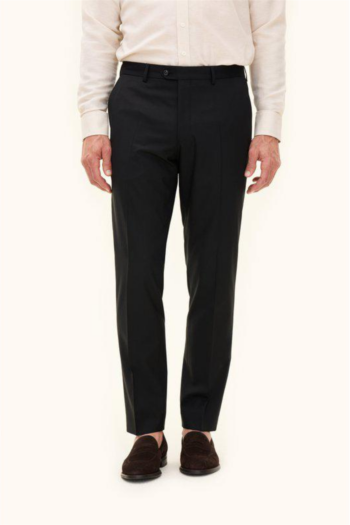 Dandy Regular Fit Wool Trousers Black