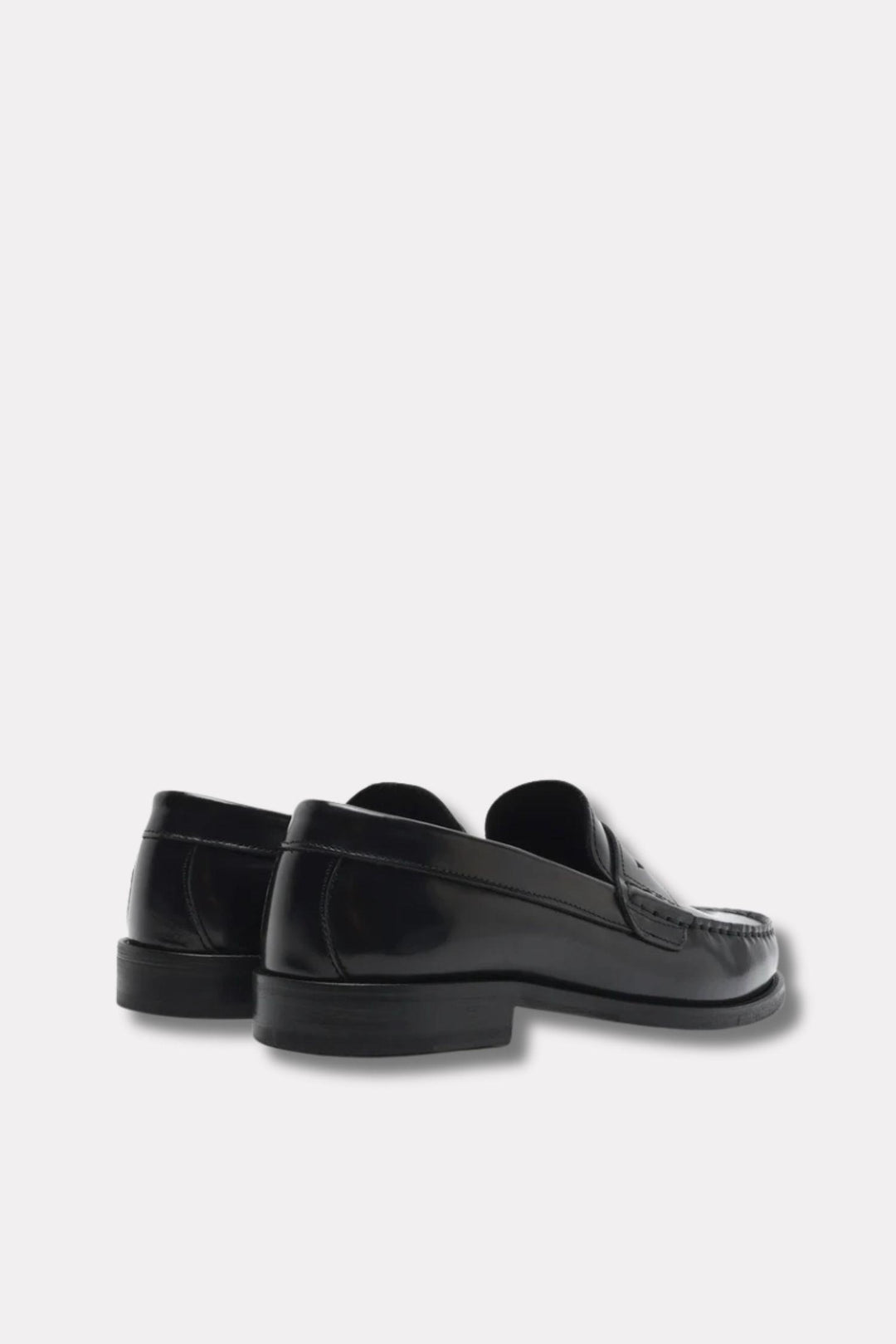 Miles Penny Loafer - Black Polido