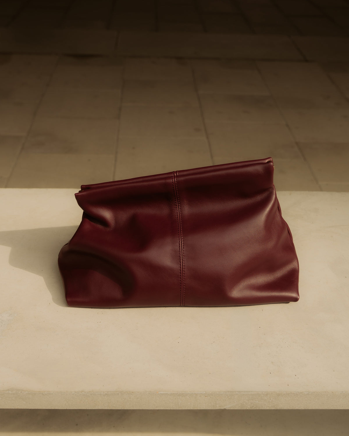Clay Clutch Burgundy