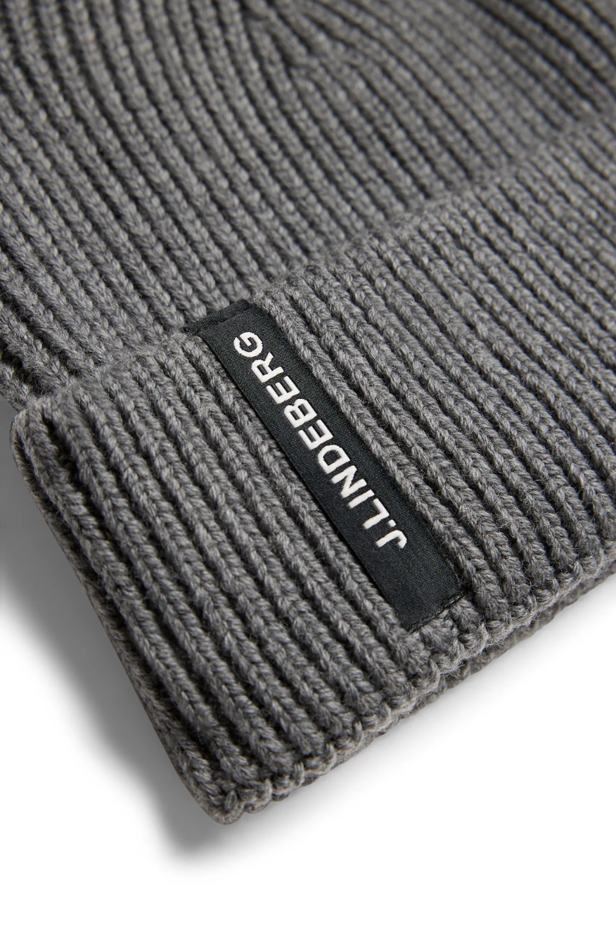 Juan Merino Beanie Mid Grey Melange