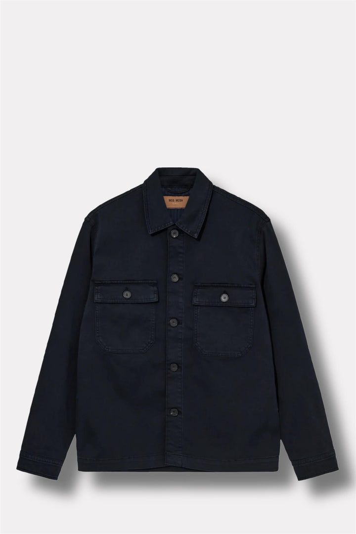 Matteo Soft Overshirt Navy