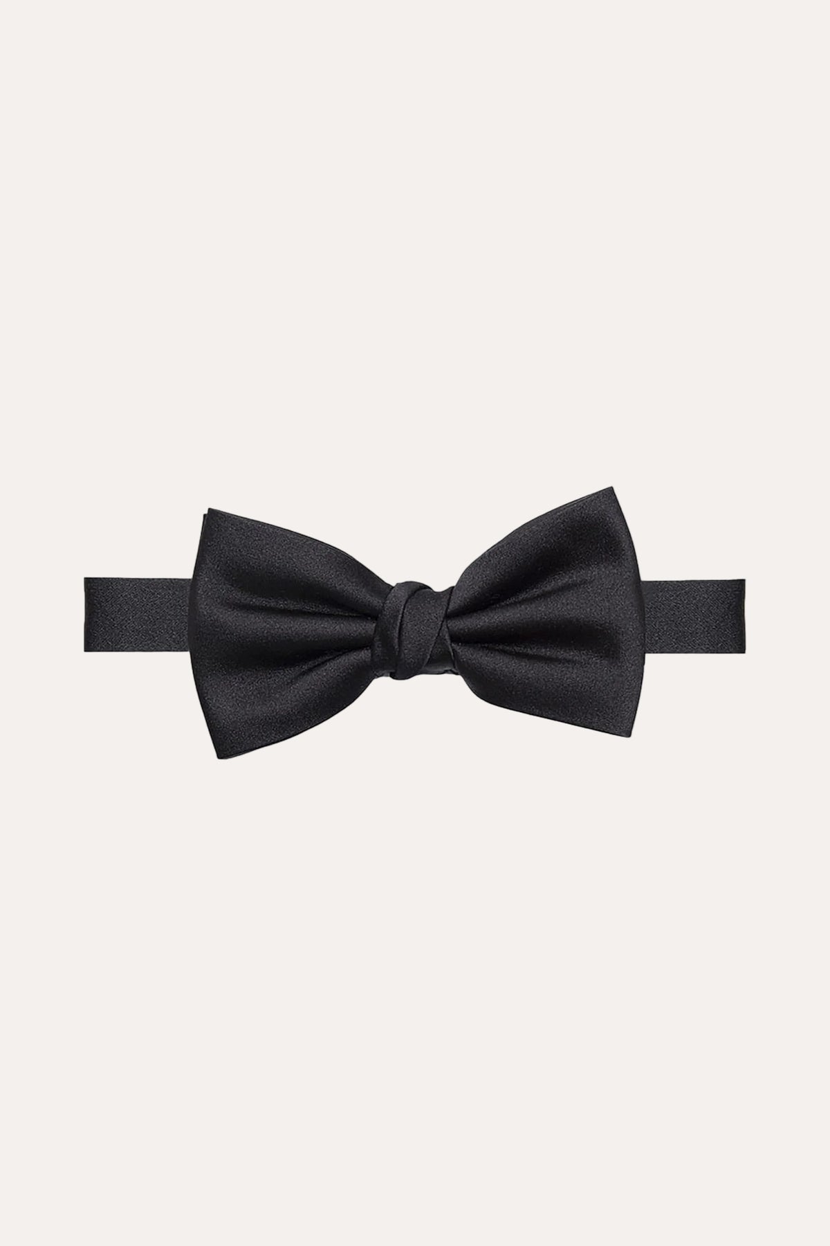 Bowtie Silk Satin Black