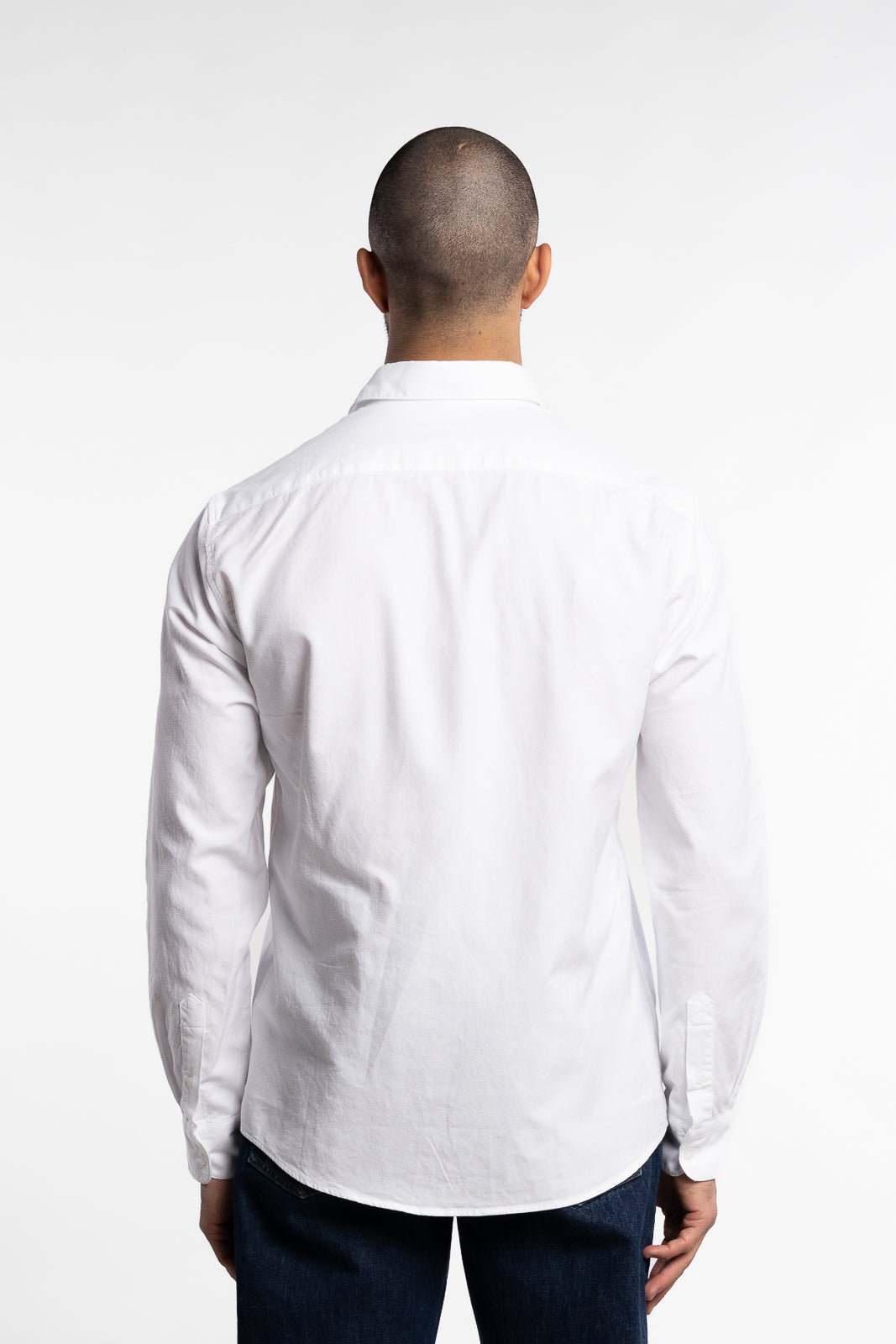 Long Sleeve Oxford Shirt White