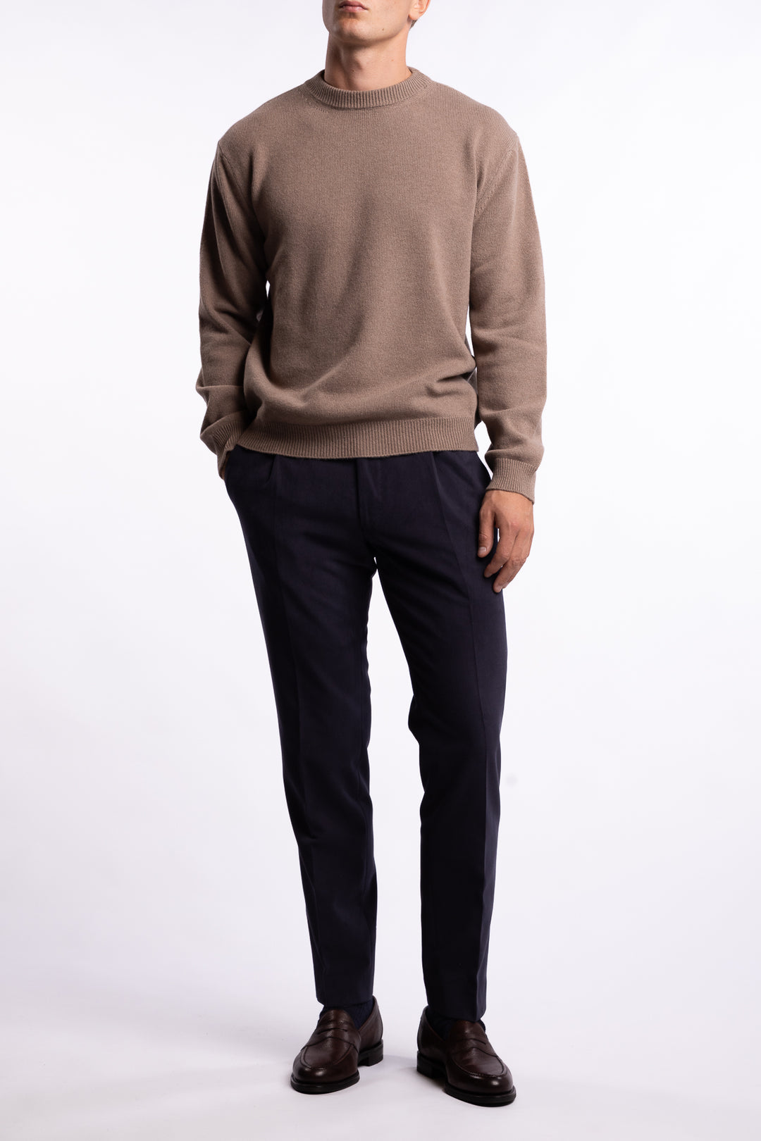 Parma Pant Brushed Cotton Navy