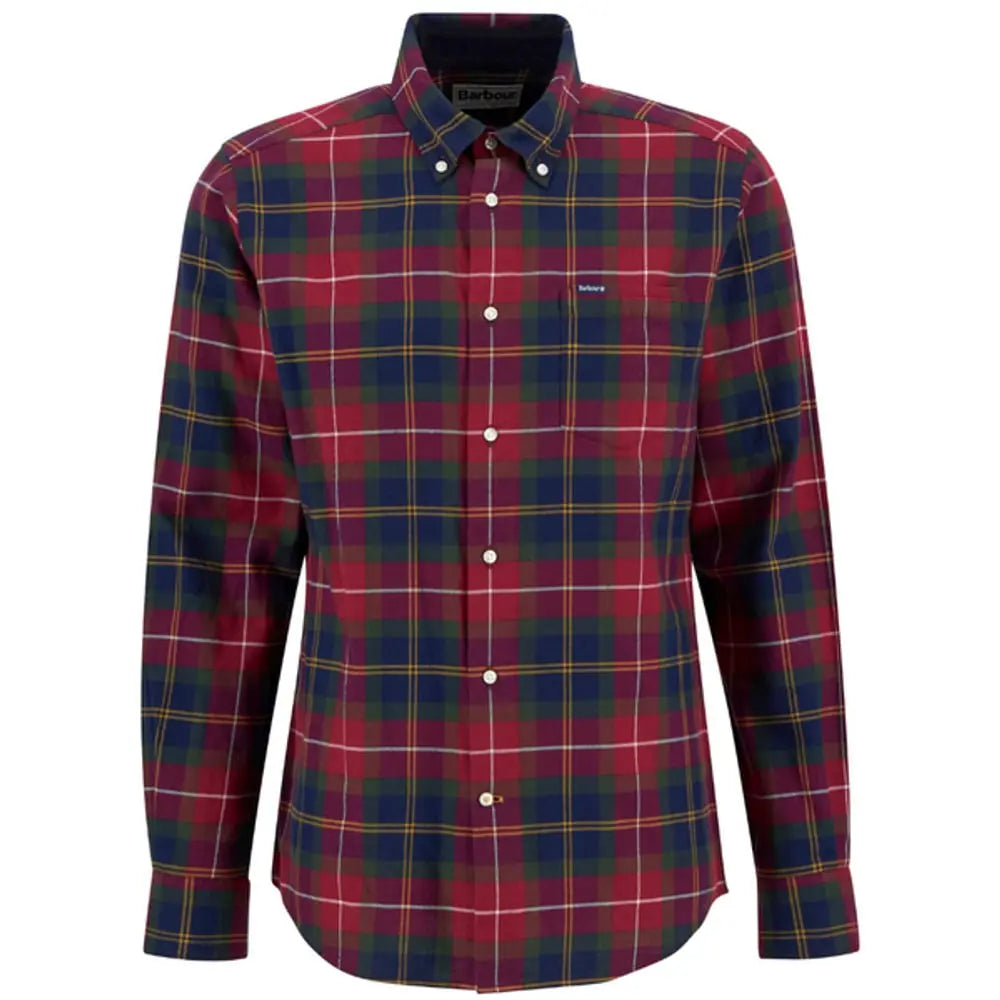 Fortrose Tailored Tartan Shirt Winterberry Tartan