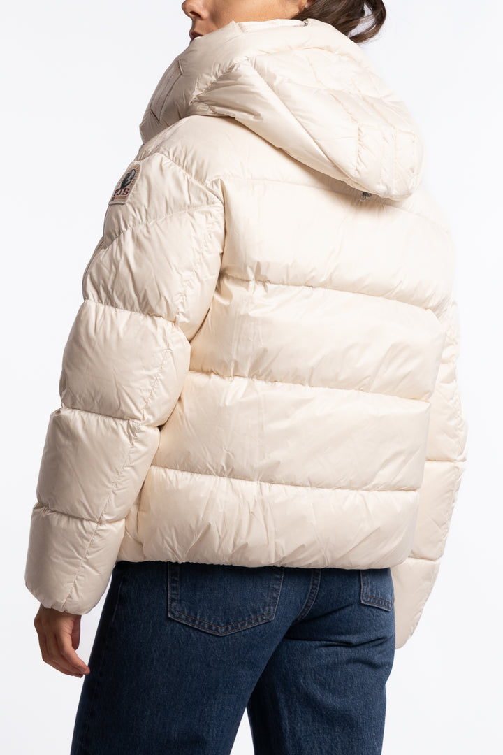 Tilly Hooded Down Jacket - Moonbeam