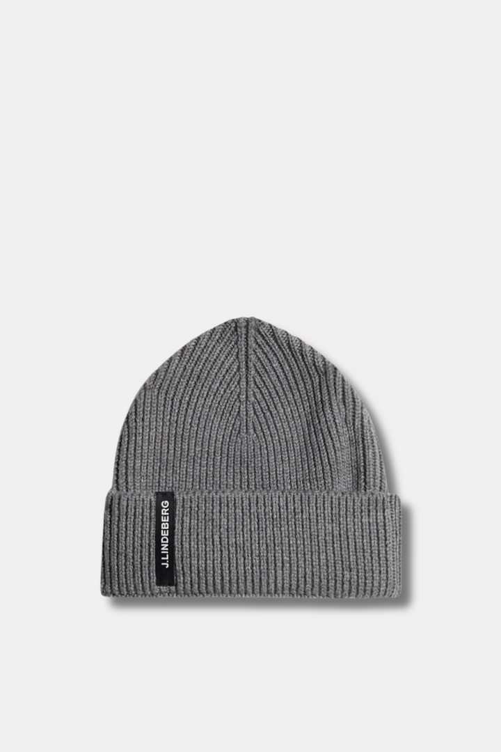 Juan Merino Beanie Mid Grey Melange