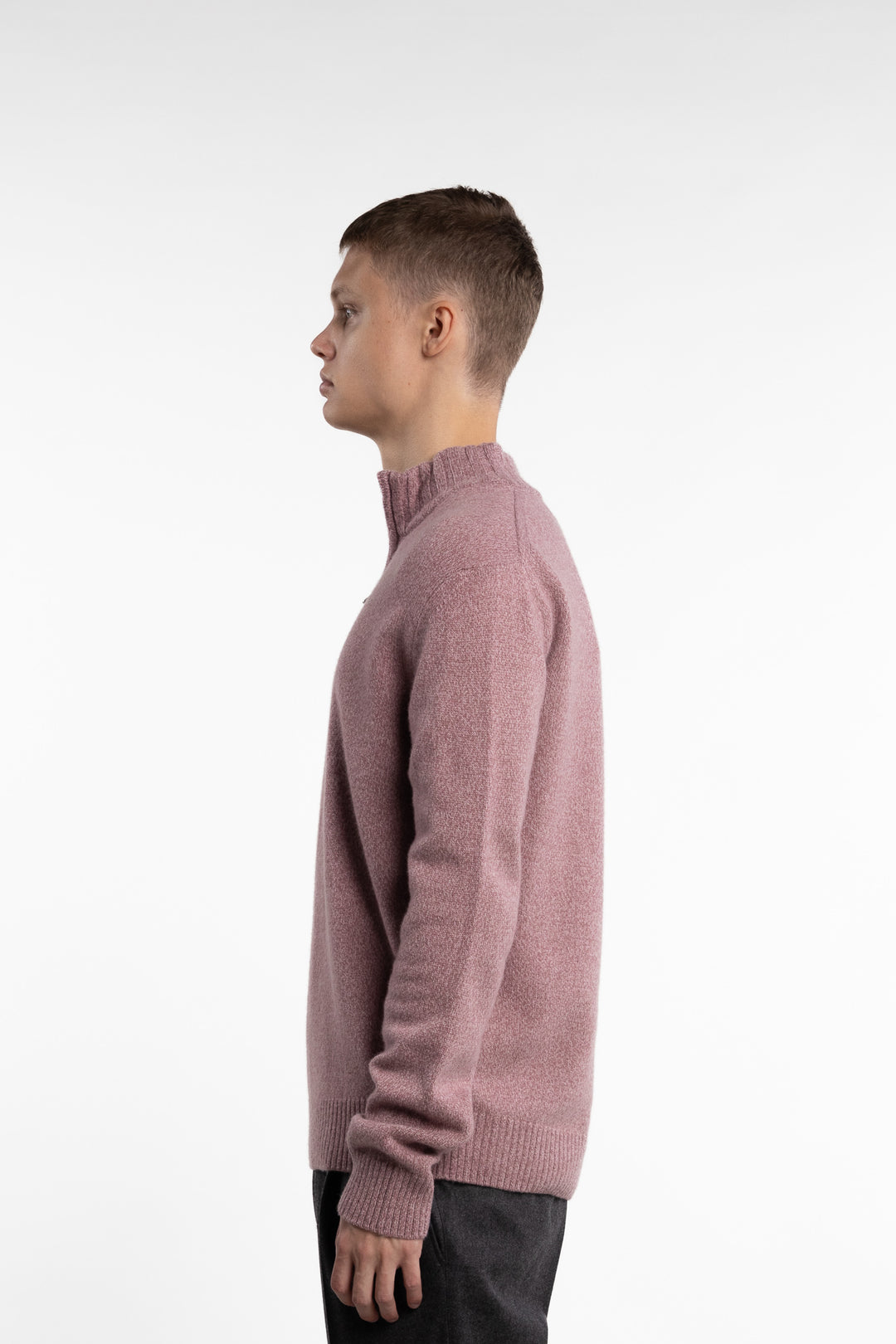 Paul Half-Zip Faded Pink