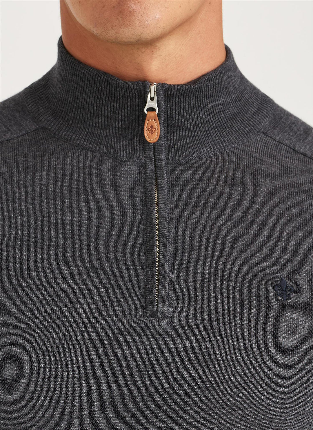 Merino John Zip Grey