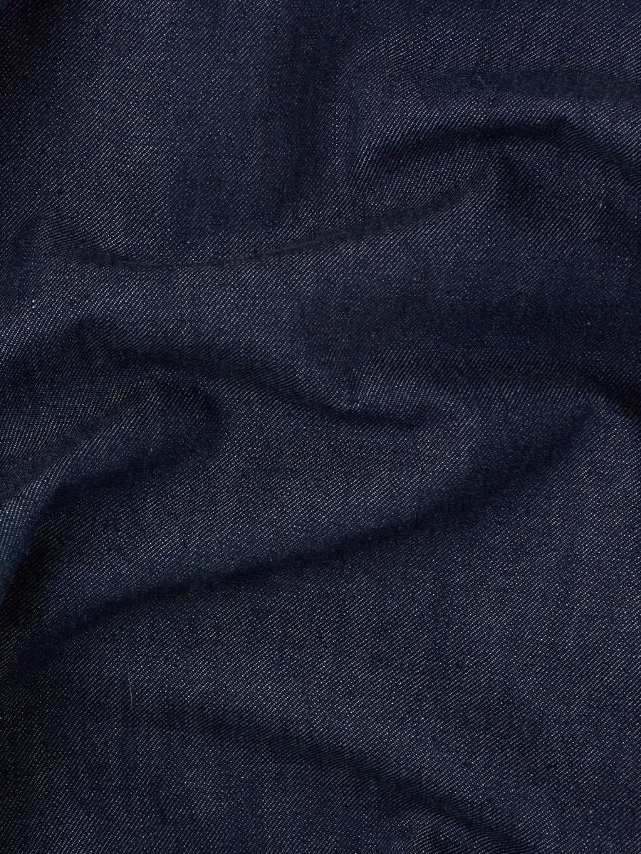 4100006 Indigo Denim Rinsed Biker Jacket - modell bakfra