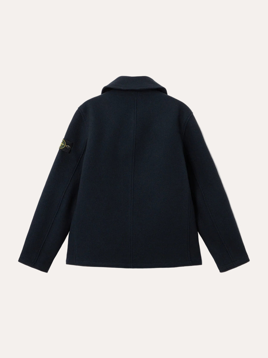 4100040 Heavy Melton Peacoat Navy Blue