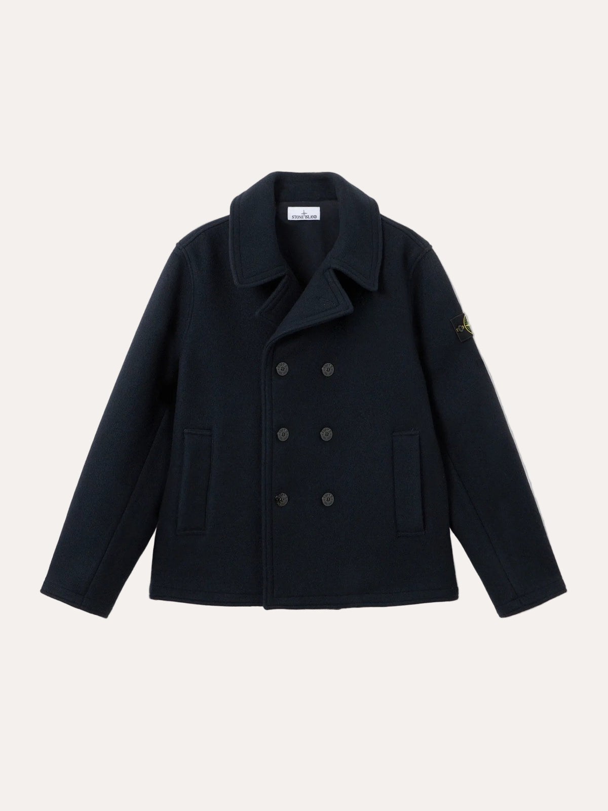 4100040 Heavy Melton Peacoat Navy Blue