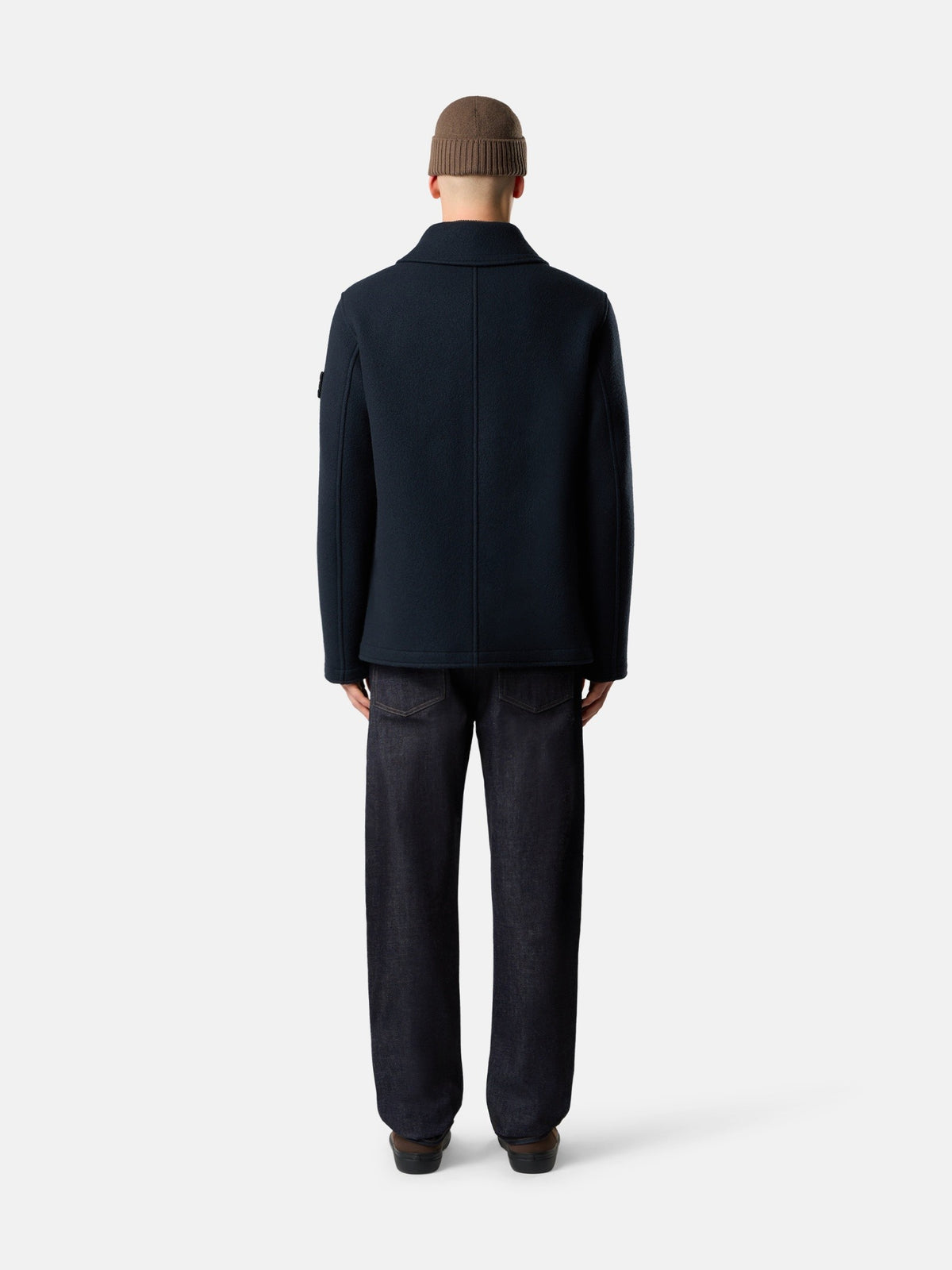 4100040 Heavy Melton Peacoat Navy Blue