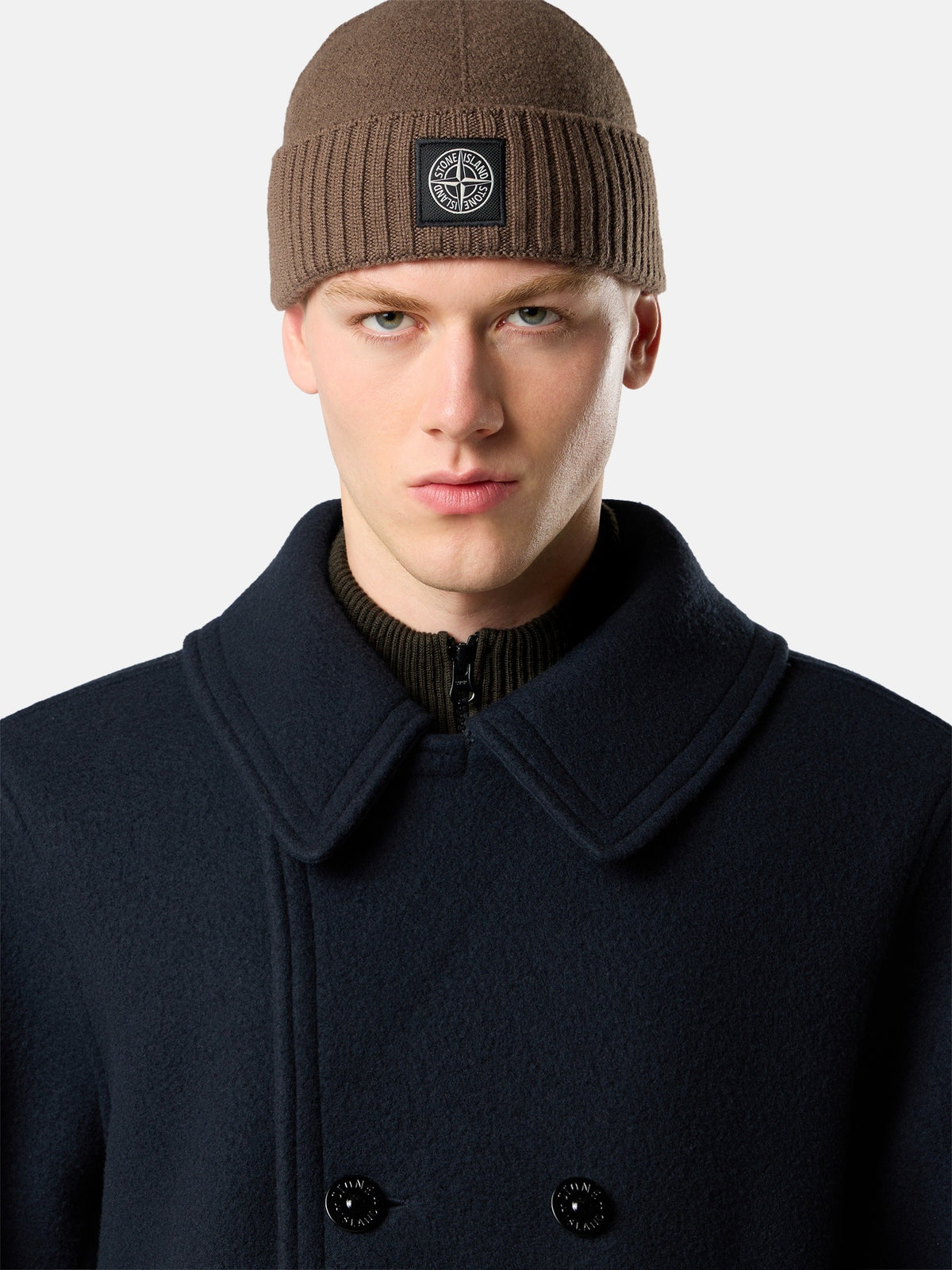 4100040 Heavy Melton Peacoat Navy Blue