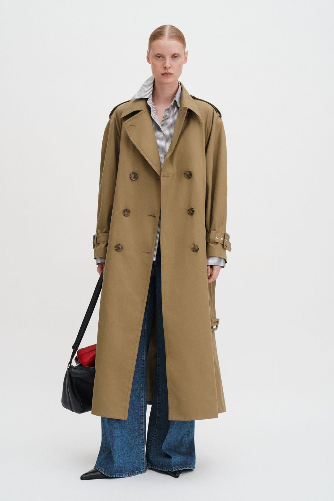 Cotton Trench Coat- Taupe Beige