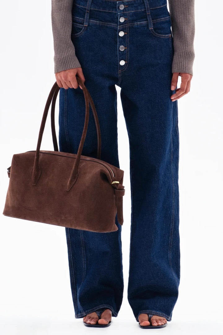 Brioche Duffle- Suede Chocolate
