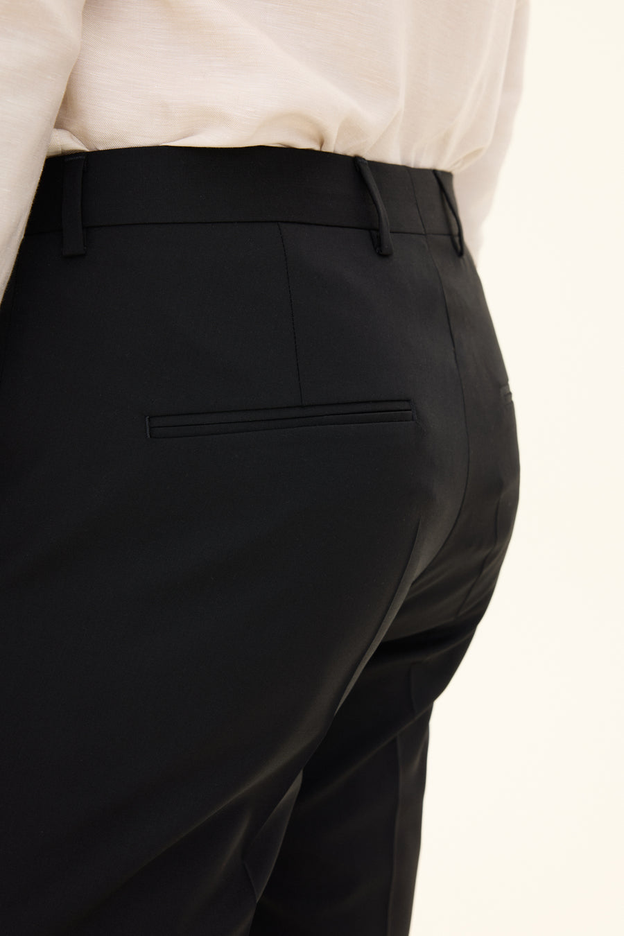 Dandy Regular Fit Wool Trousers Black