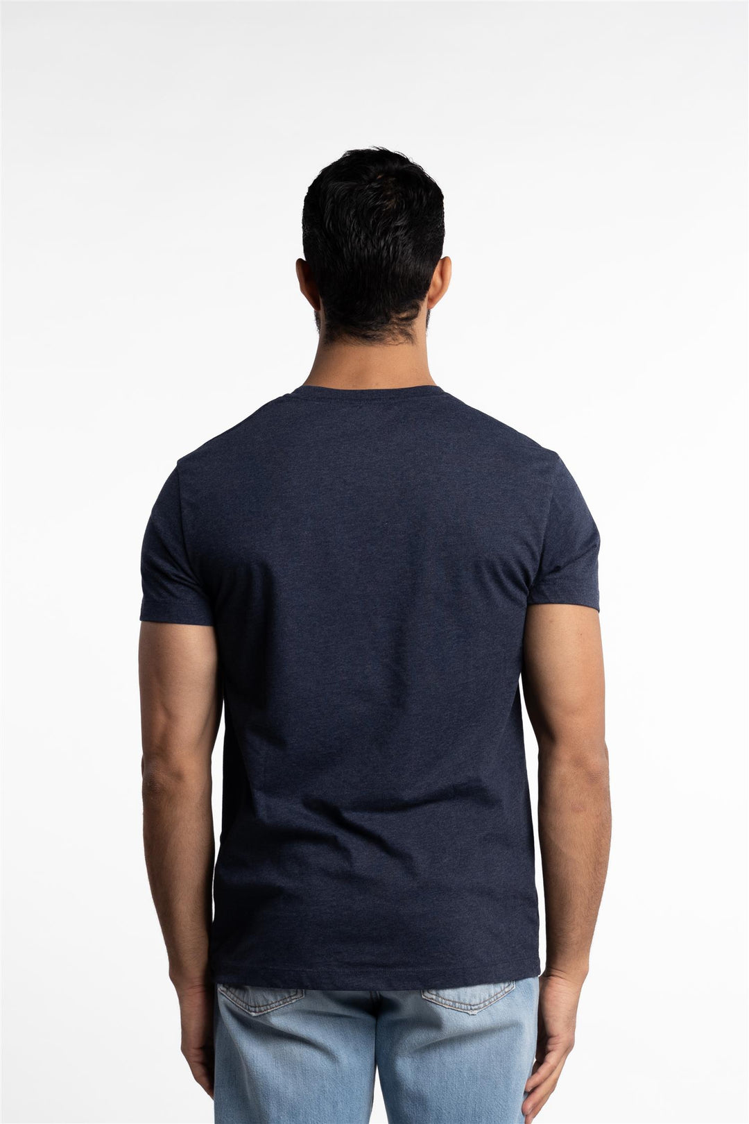 Kronos Round Neck T-Shirt Blue Iris Mel