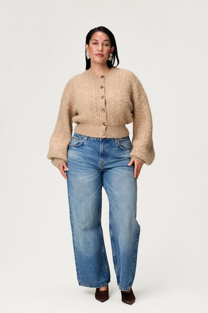 Merano Cardigan- Beige Melange