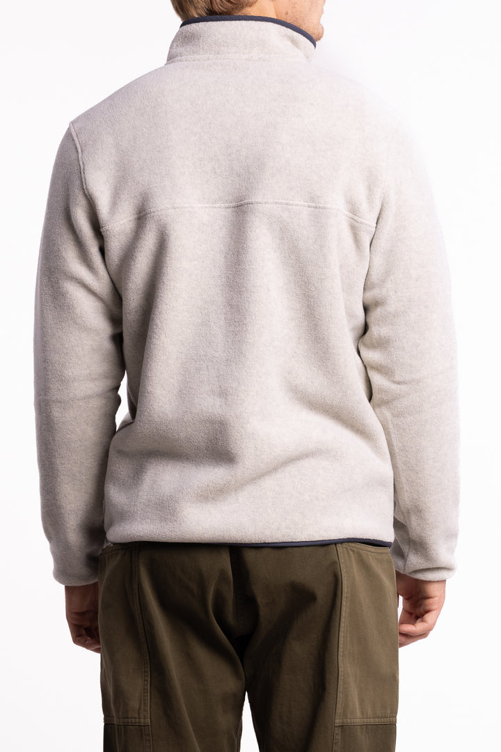 M Lightweight Synchilla® Snap-T® Fleece Pullover Oatmeal Heather w/Smolder Blue