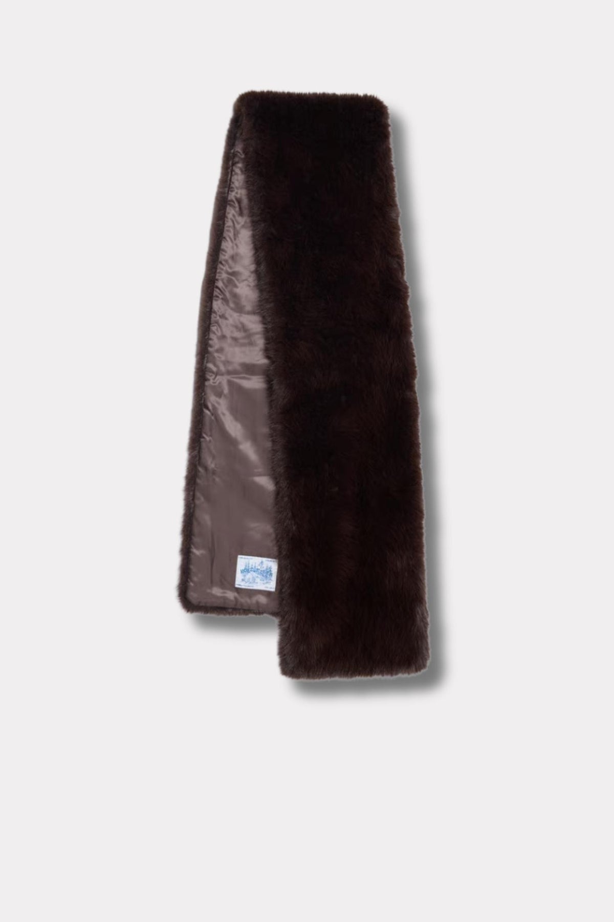 Furry Scarf - Dk. Brown