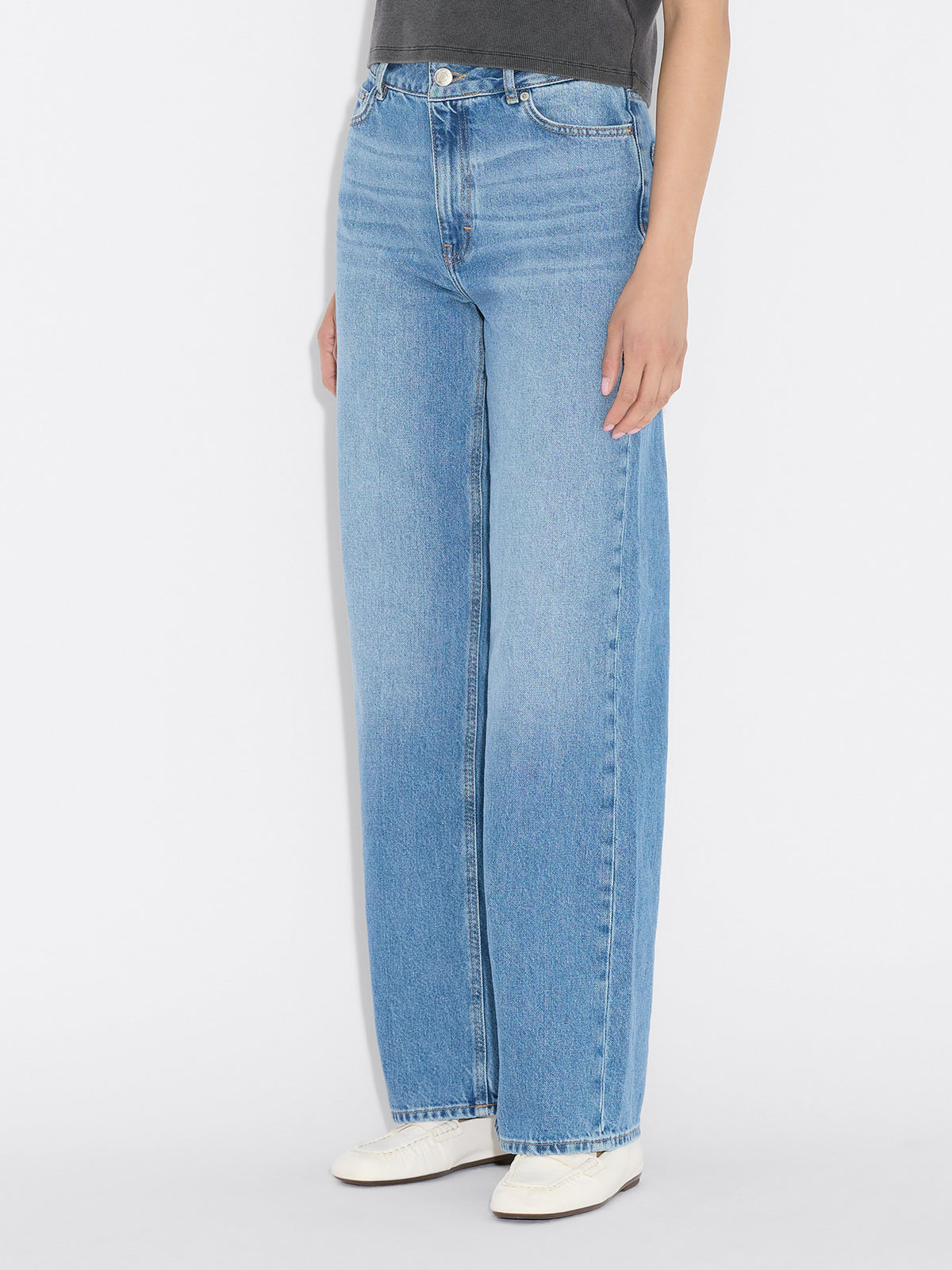 W Wide Jeans- Lt. Blue