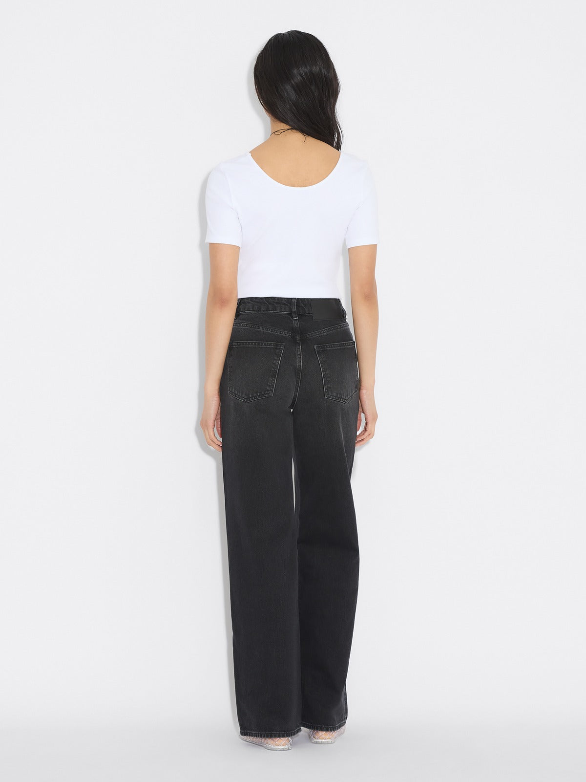 W Wide Jeans- Black Washed - Holzweiler - Bogart