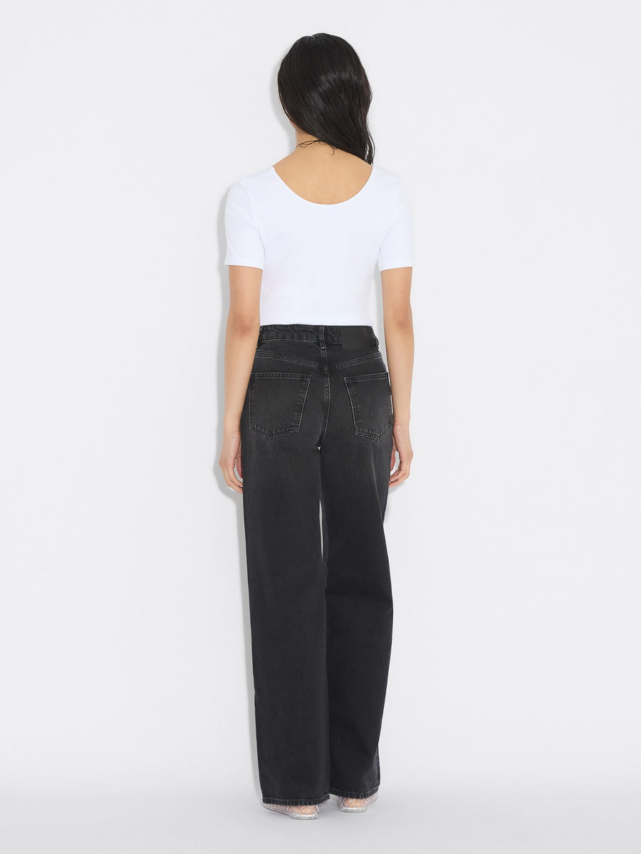 W Wide Jeans- Black Washed - Holzweiler - Bogart