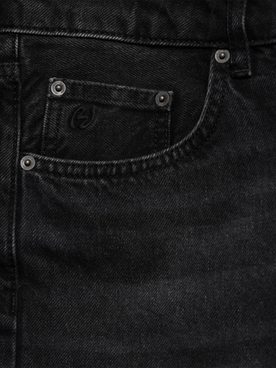 W Wide Jeans- Black Washed - Holzweiler - Bogart detalj