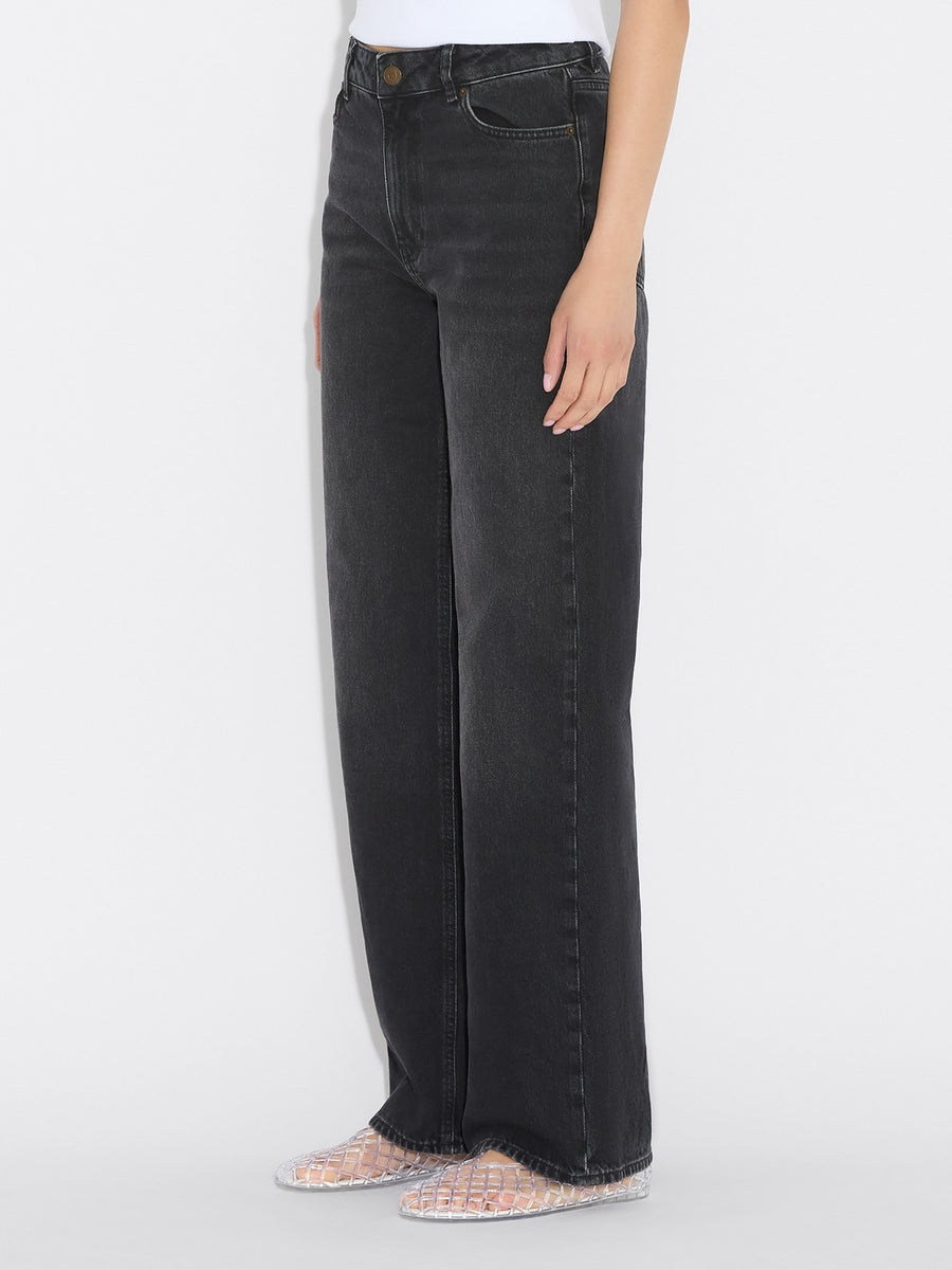 W Wide Jeans- Black Washed - Holzweiler - Bogart