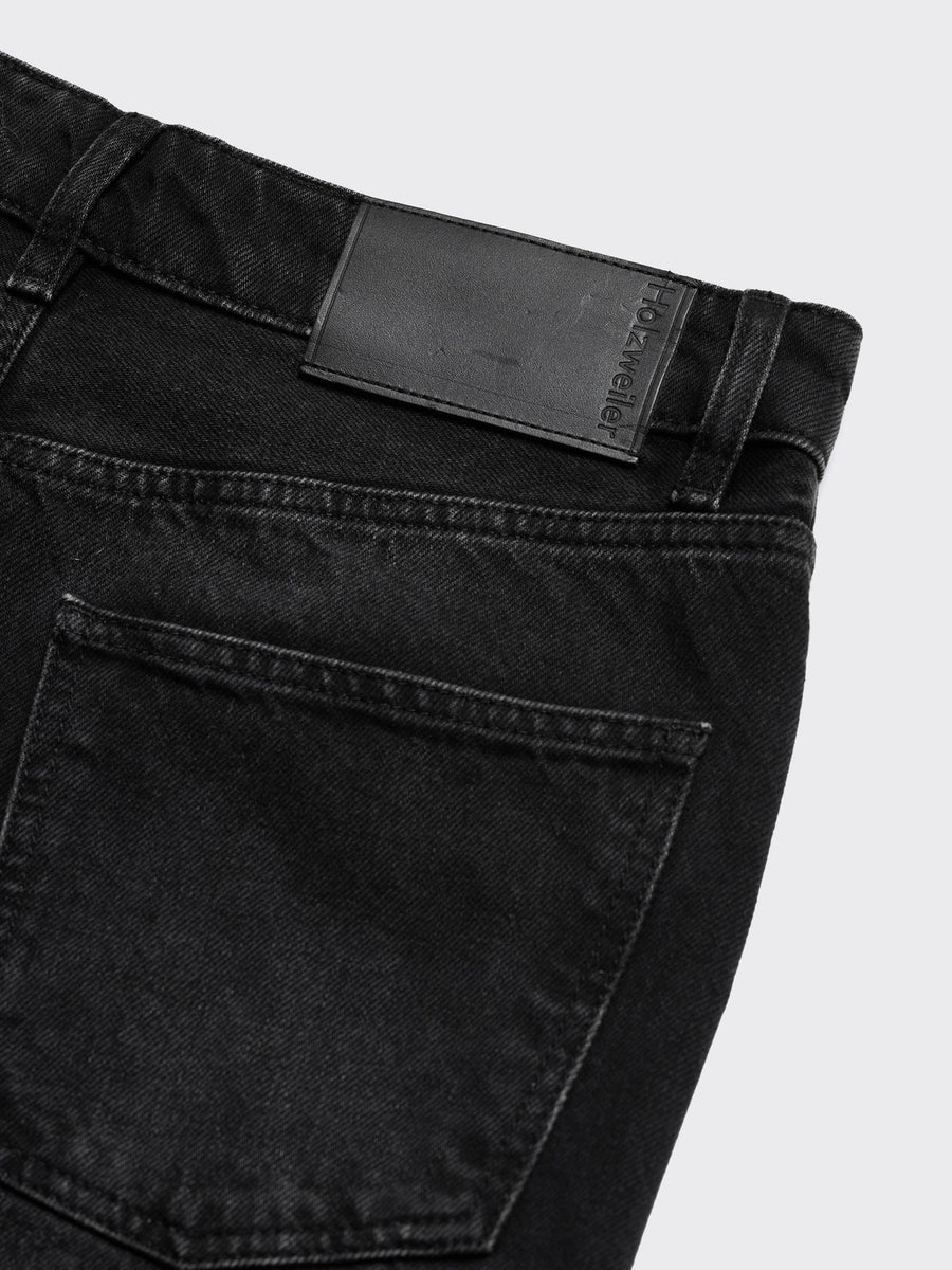 W Wide Jeans- Black Washed - Holzweiler - Bogart detalj