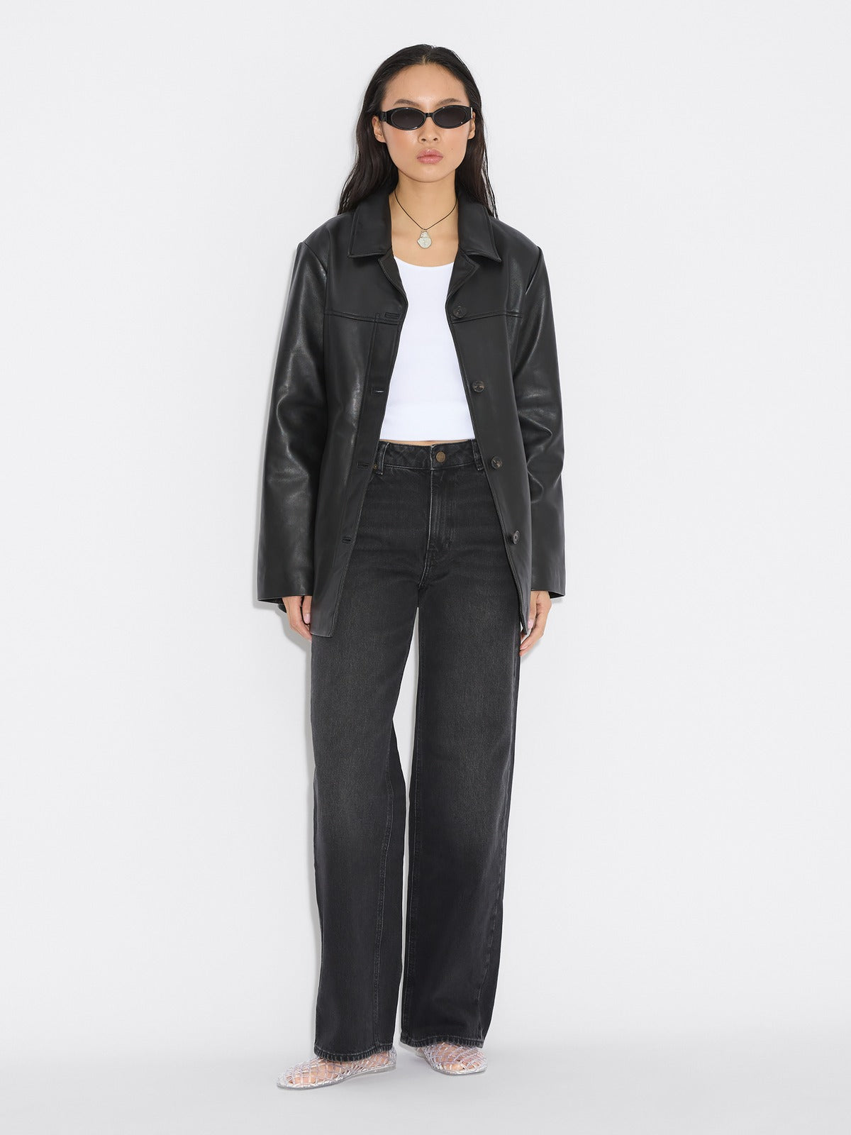W Wide Jeans- Black Washed - Holzweiler - Bogart