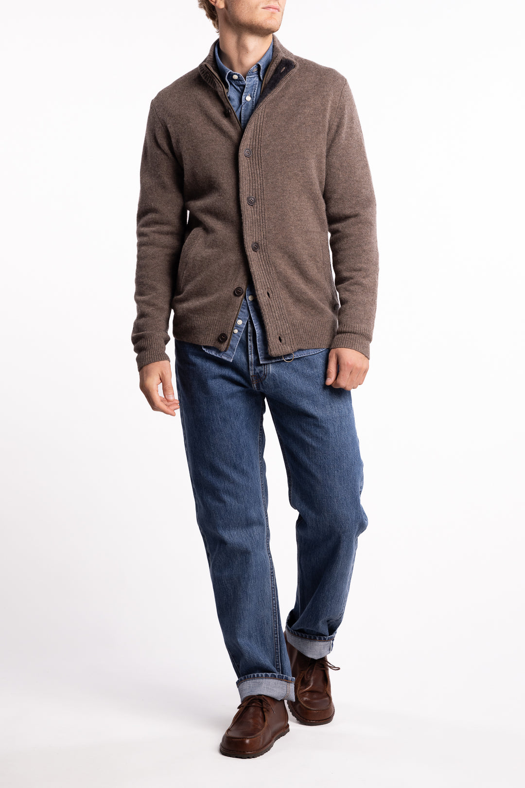 Essential Patch Zip Dark Stone