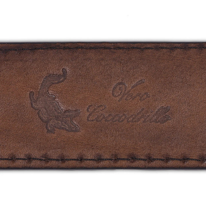 Crocodile/Lizard/Snake Leather Belt Brown