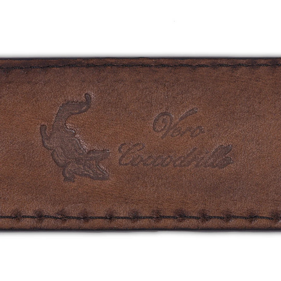 Crocodile/Lizard/Snake Leather Belt Brown