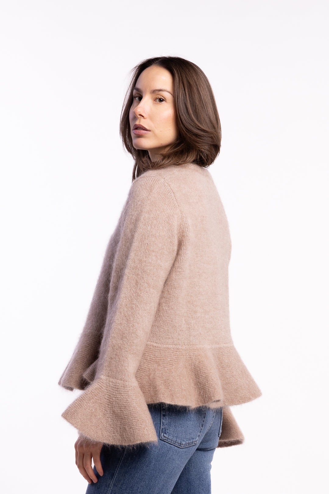 Maren Chunky Cardigan- Hazel Beige