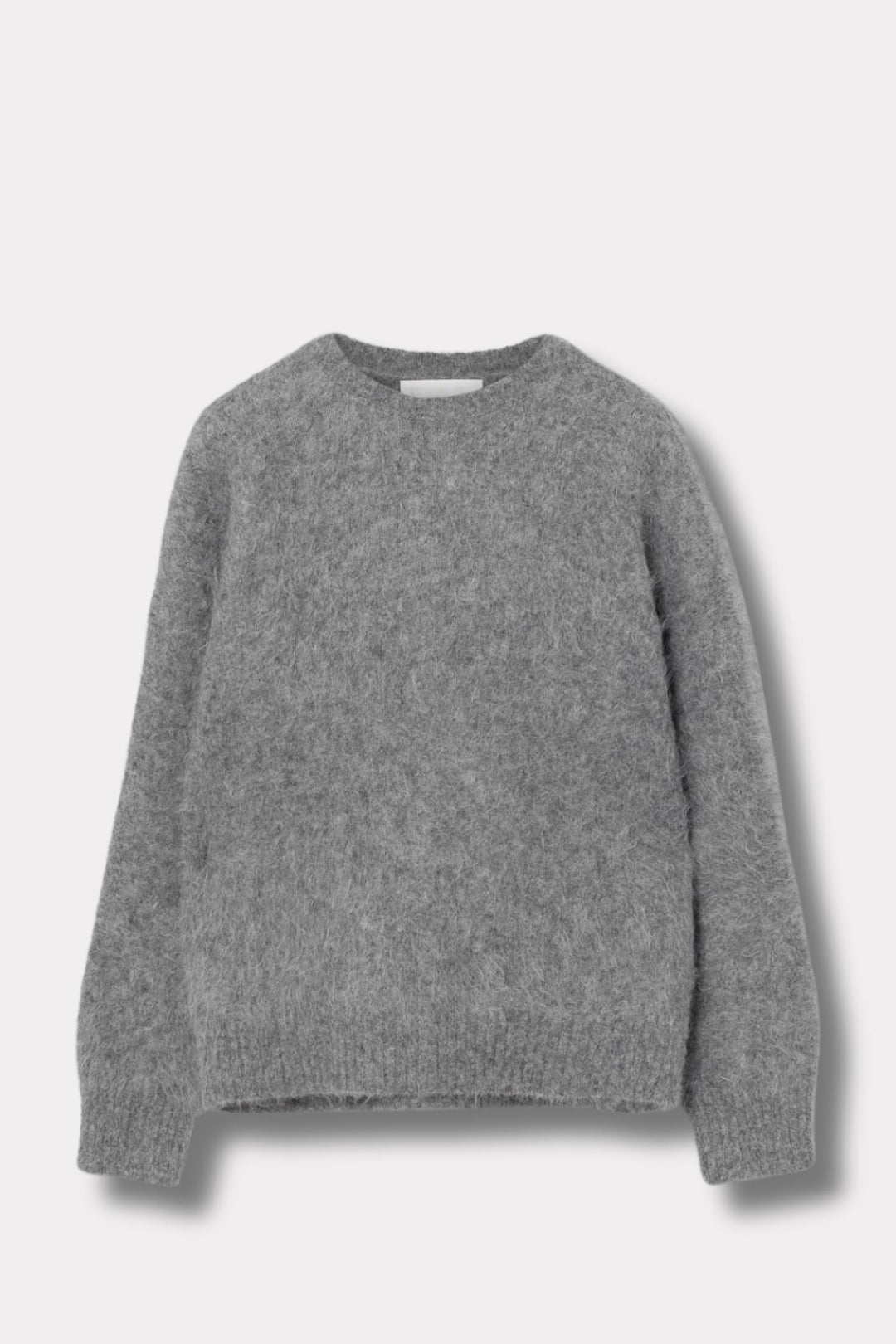 Mountain Oversized Furry Jumper- Grey Melange