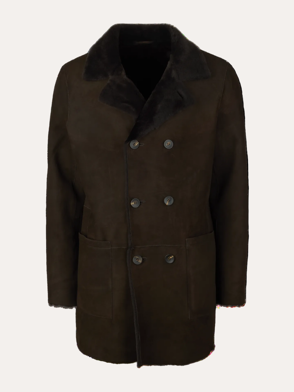 Peacoat Shearling Dark Brown