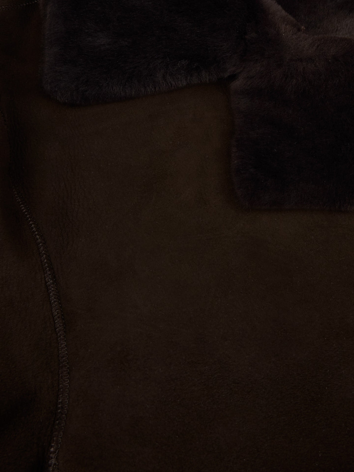 Peacoat Shearling Dark Brown