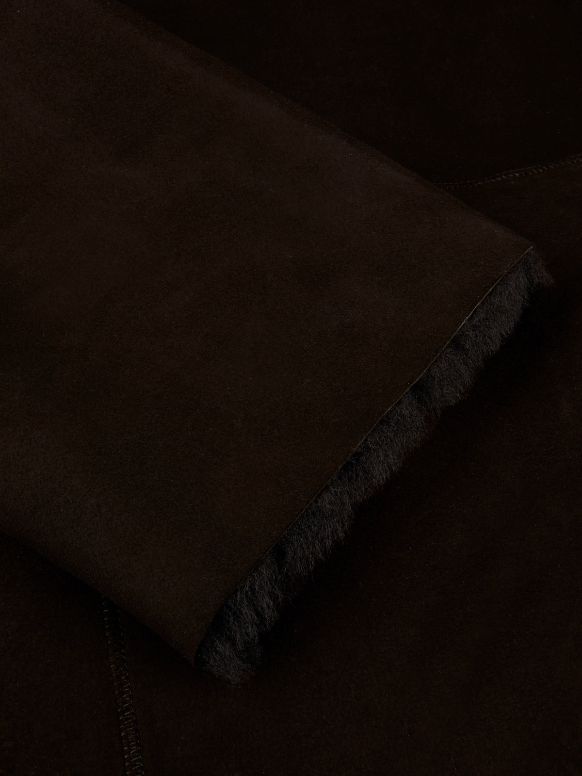 Peacoat Shearling Dark Brown