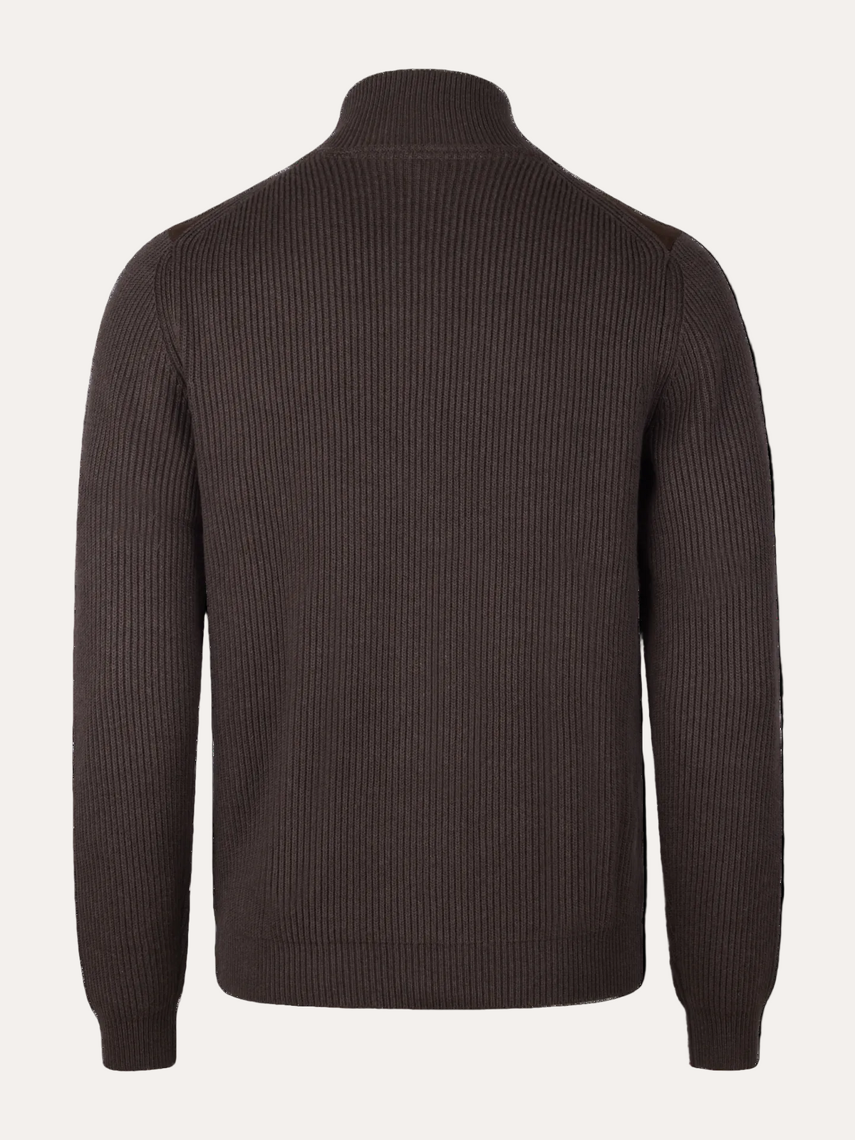 Brown Alcantara Cardigan