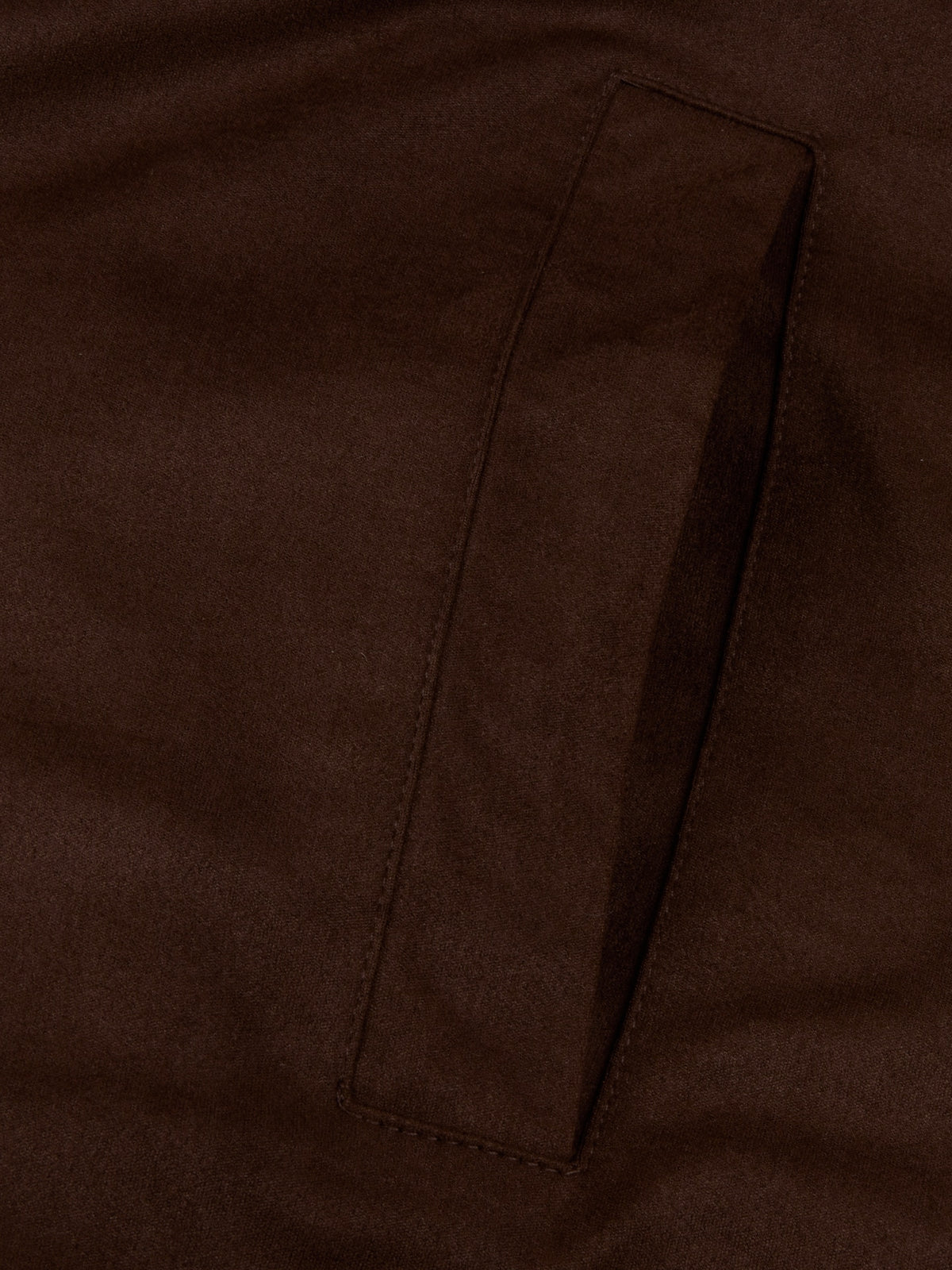 Brown Alcantara Cardigan