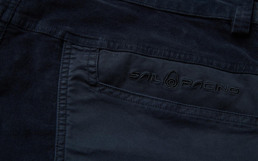 Blocked Corduroy Shorts Dark Steel Blue