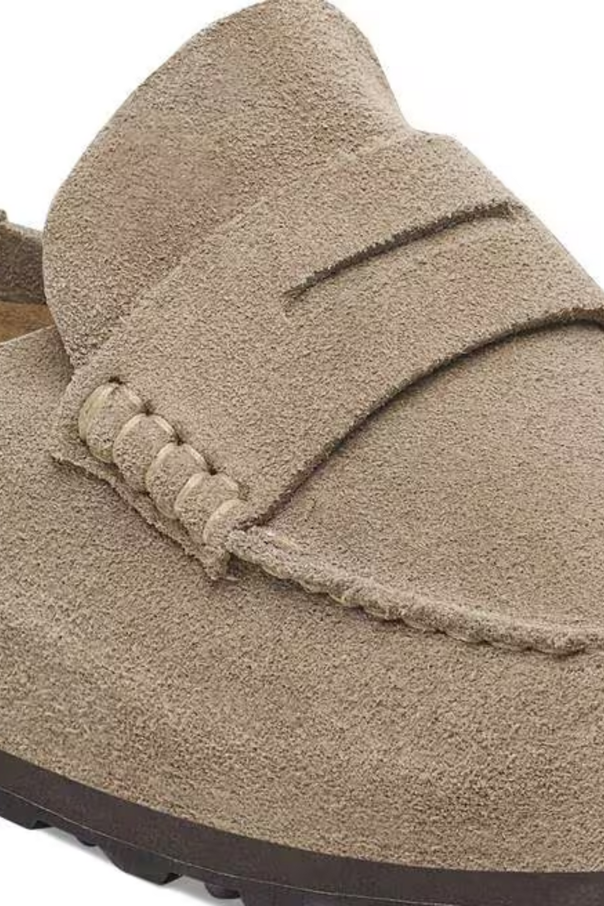 Women's Naples Wrapped Suede Leather Taupe