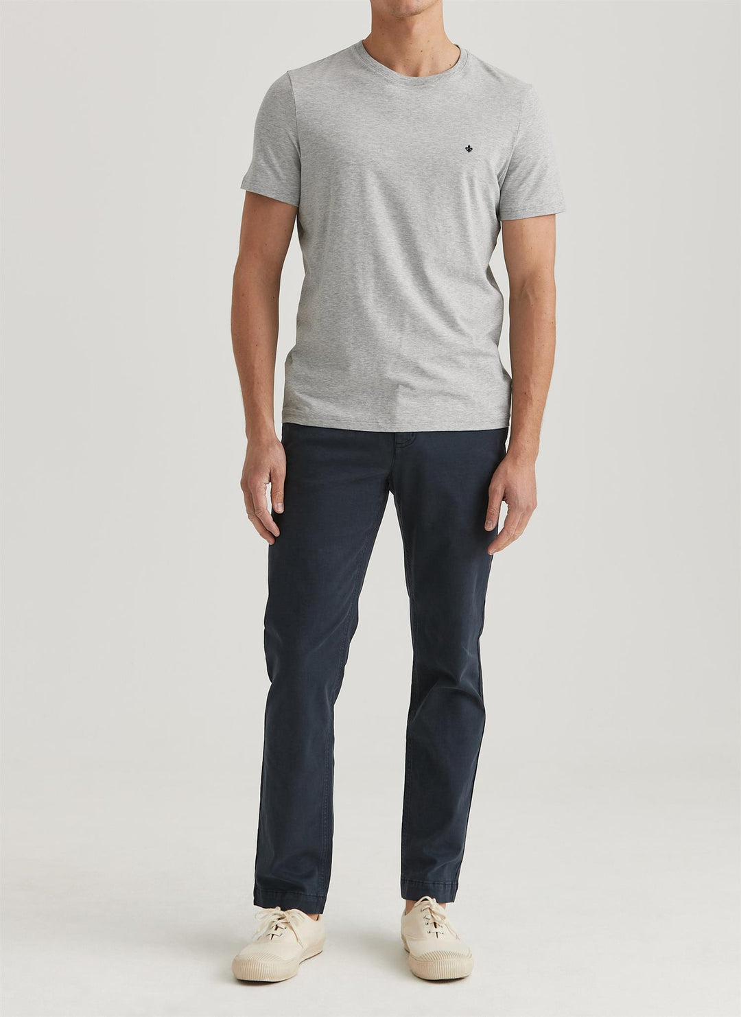 Jeffrey Brushed Slim Fit Chino Blue