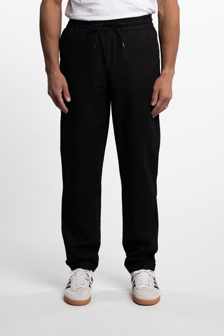 Patrick Linen Pants Black